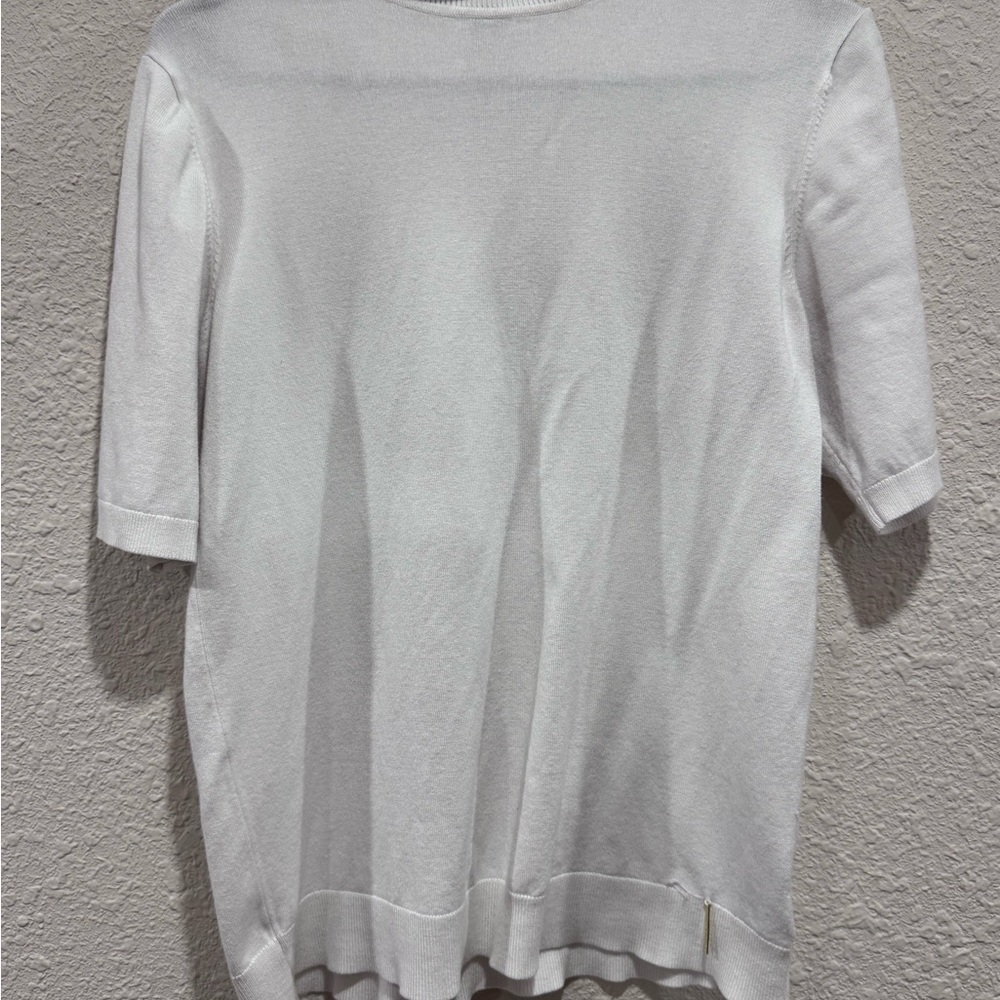 Anne Klein White Knit Top